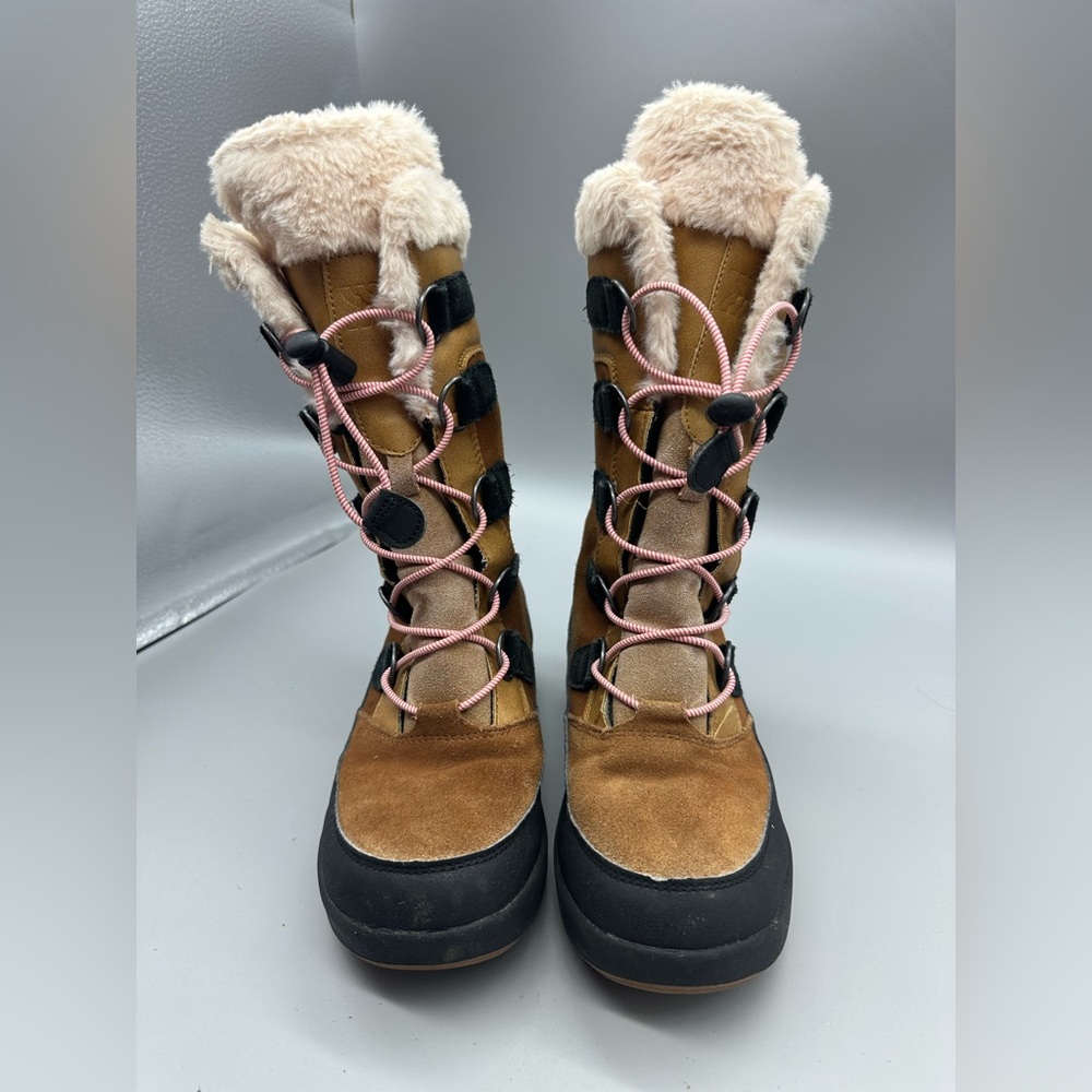 Alberta kids Girls Winter Boots - All in Motion Brown size 3